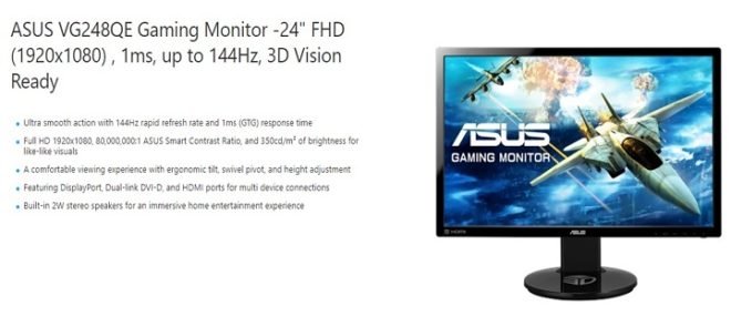 ASUS VG248QE Gaming Monitor