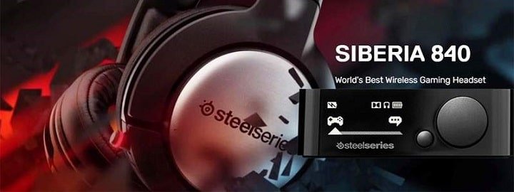 1. Siberia 840 Wireless Gaming Headset