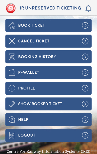 Options in UTS App