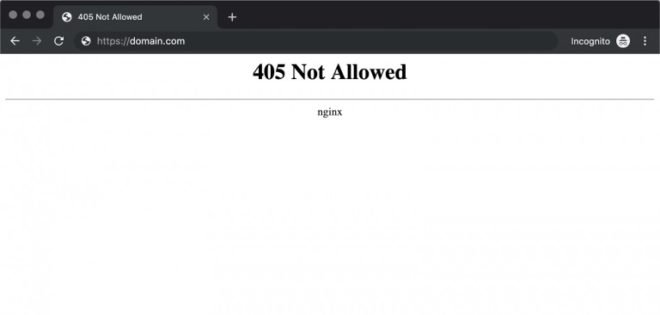 Fix Error 405 Method Not Allowed on WordPress 1