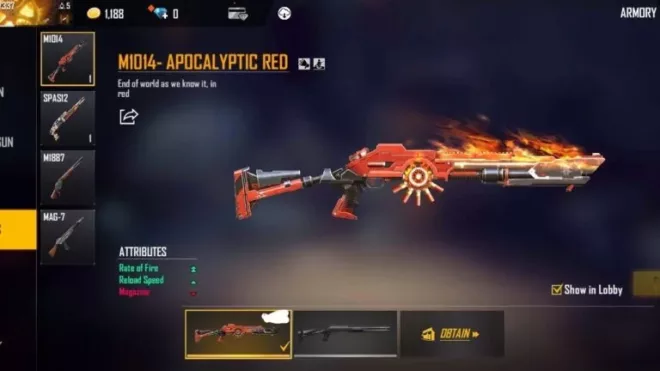 Best Free Fire Weapon Skins 2021 5